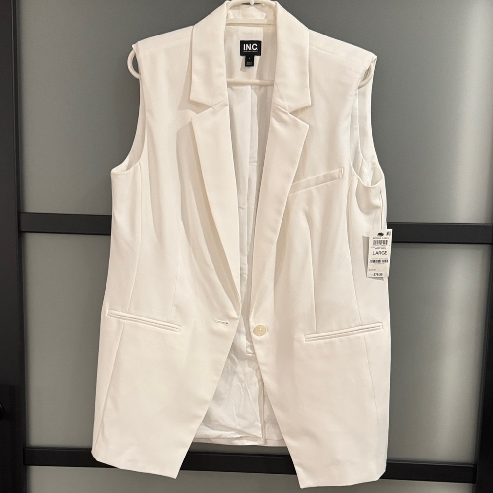 INC International Concepts Women's White West, brand new